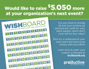 Raise extra money at events with wishboads