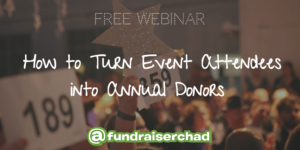 Turn event attendees into annual donors