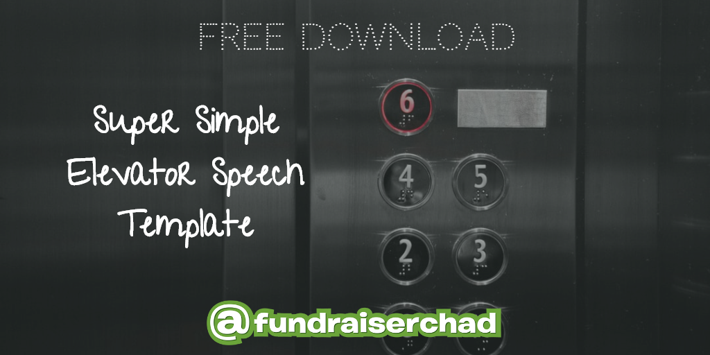 Super Simple Elevator Speech Template Free Download Productive