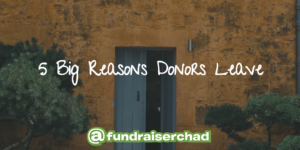 Reasons why donors leave