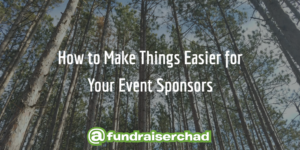 Make Things easier for Event Sponsors