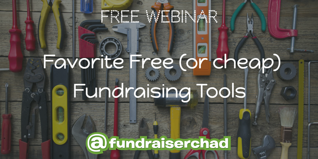 Free or Cheap Fundraising Tools