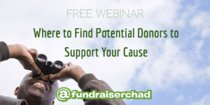 where to find potential donors to support cause